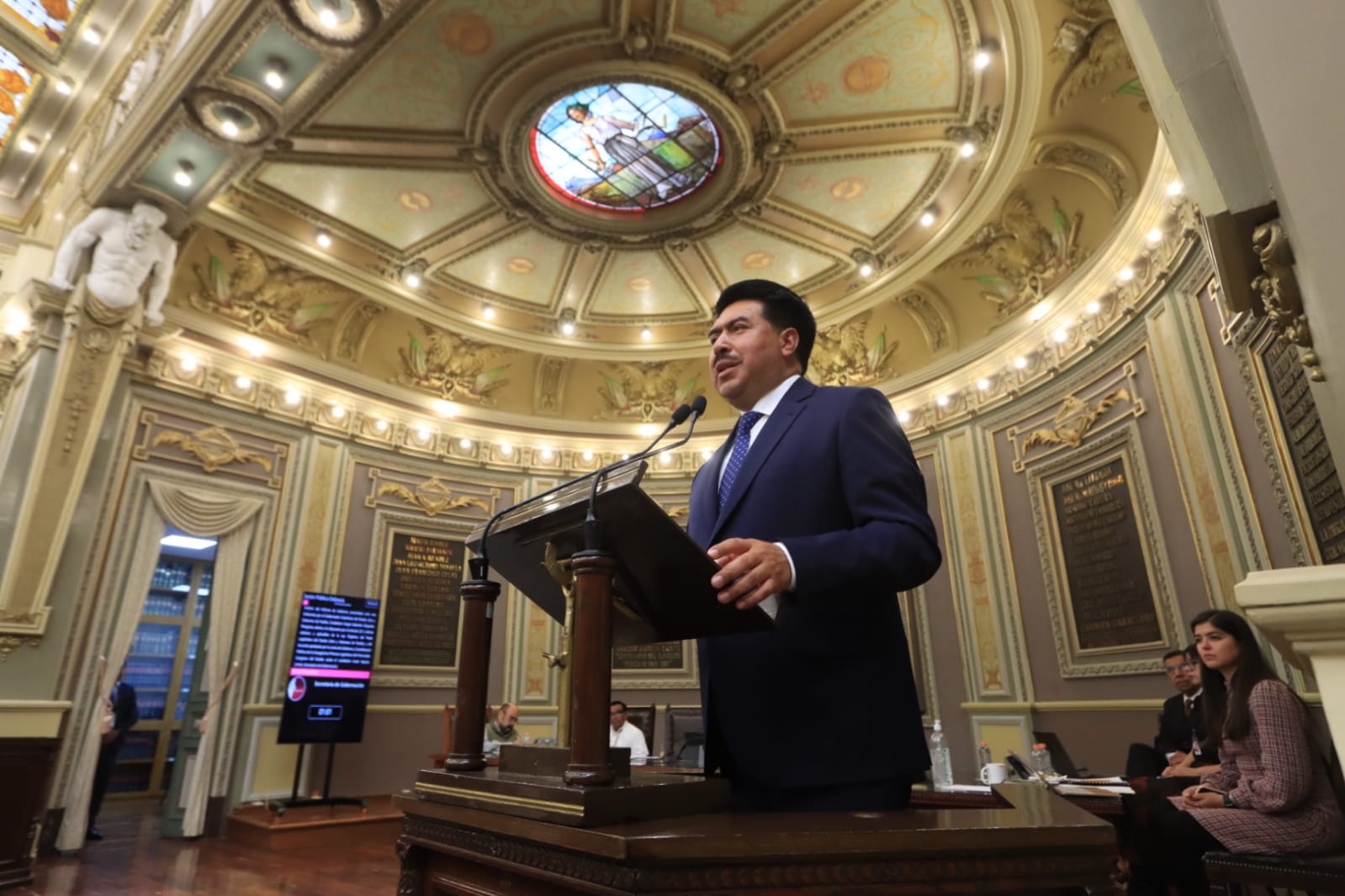 Gobernabilidad, Estado de Derecho, estabilidad y cohesión social, preceptos que rigen a Puebla: Aquino Limón