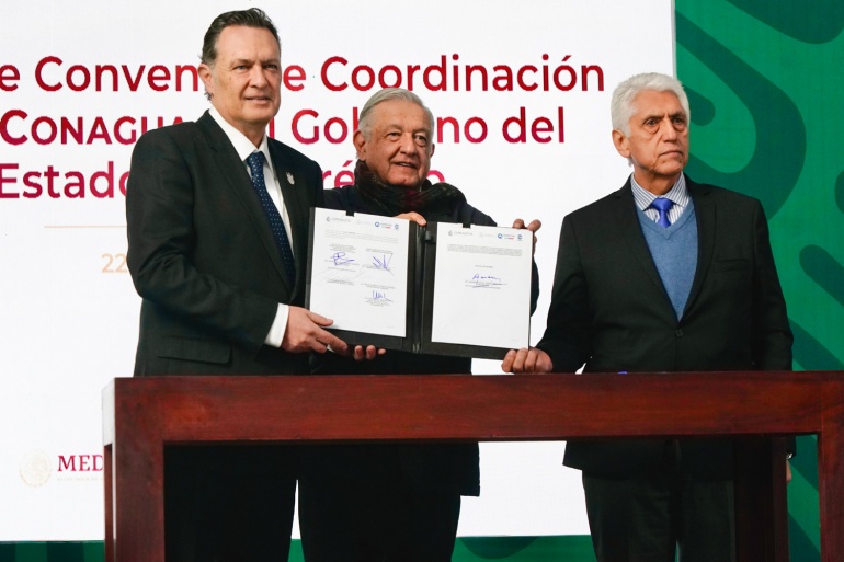 Gobierno federal firma convenio con Querétaro para garantizar agua en zona metropolitana del estado