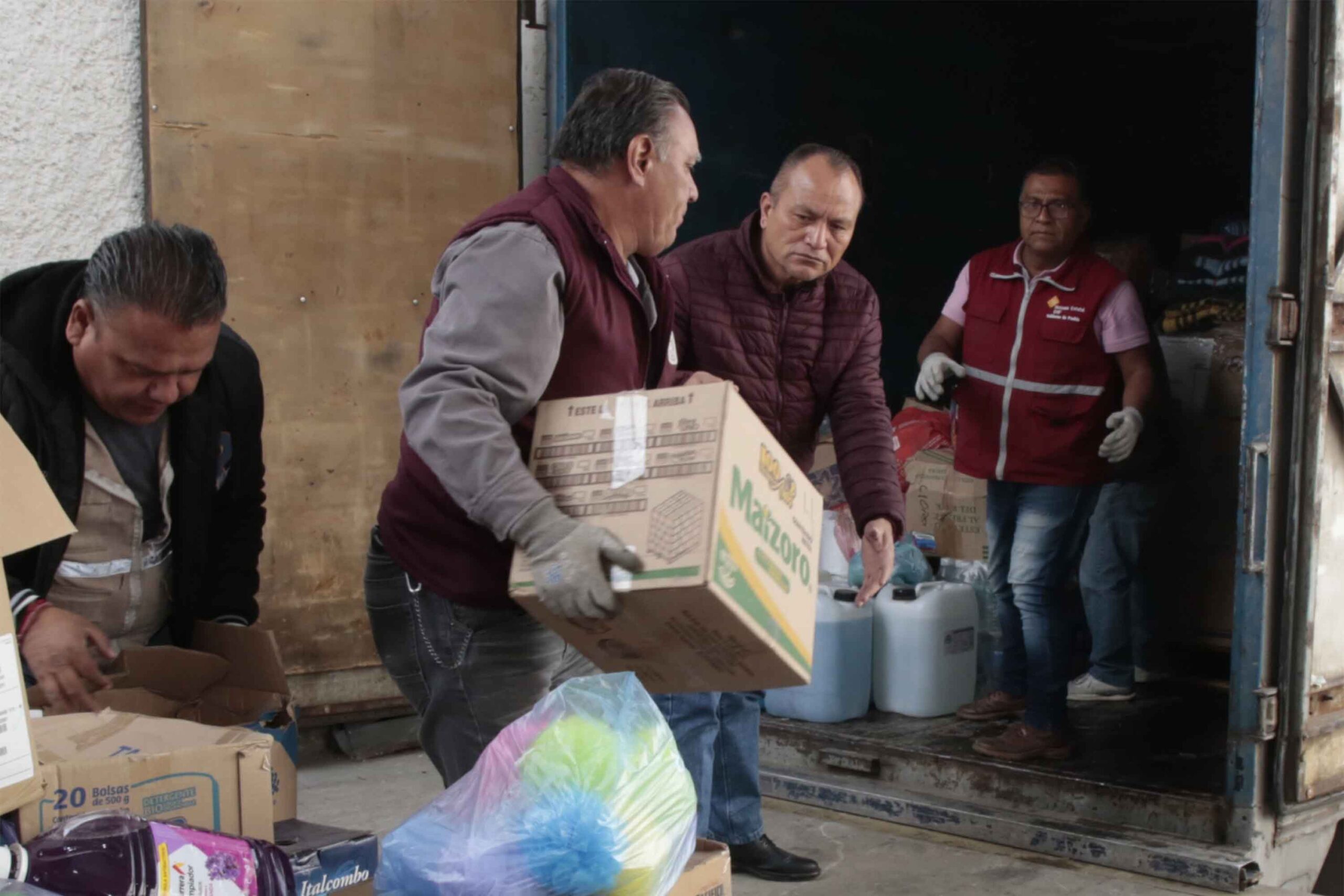 Abandera Gaby Bonilla salida de convoy de víveres a Guerrero