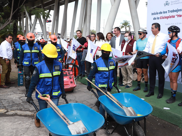 Inició la rehabilitación de ciclopista Hermanos Serdán para disfrute de ciudadanos