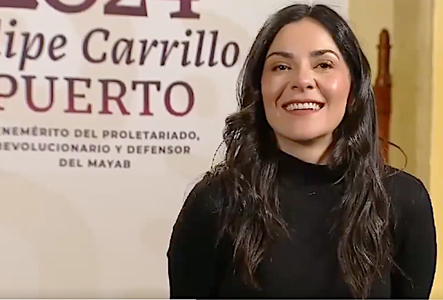 AMLO: Liz Vilchis, dirá en una semana si se queda o se va a buscar candidatura