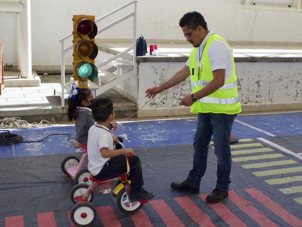 Mediante «Parque Vial», gobierno estatal procura desarrollo de la niñez poblana