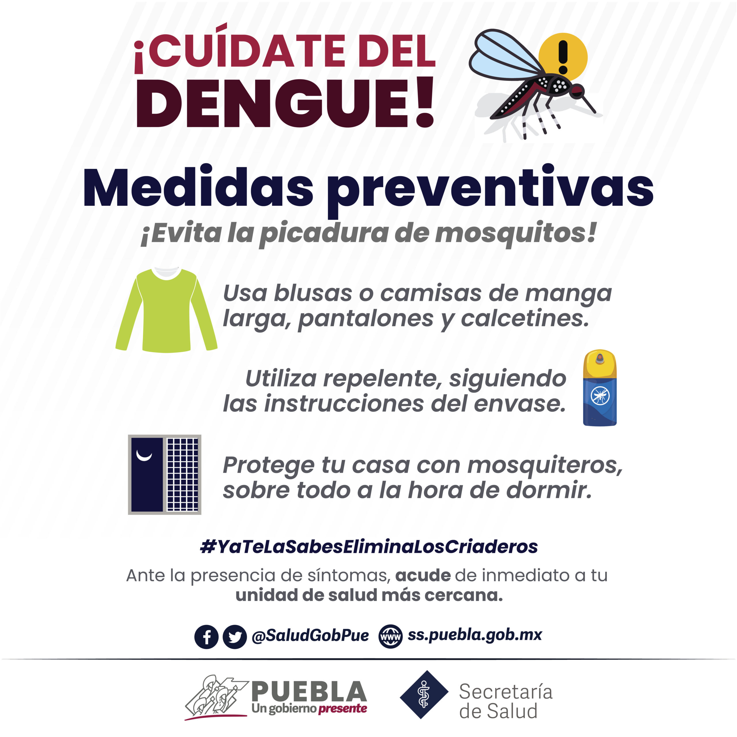 Puebla, sin hospitalizados por dengue en las últimas 24 horas: Salud