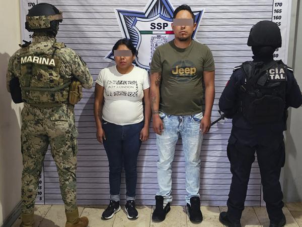 Detienen SSP y SEMAR a pareja en posesión de más de 200 envoltorios de droga