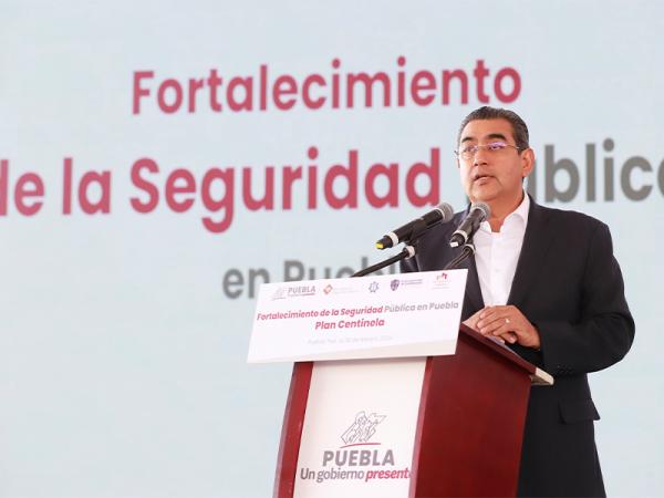 Consolida gobierno de Sergio Salomón a Puebla como un estado seguro