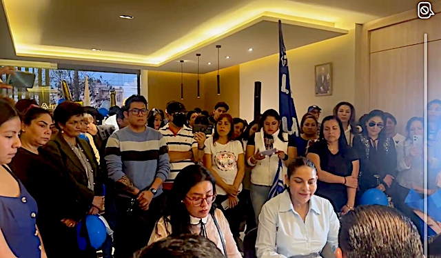 Lupita Cuautle, se registró como precandidata a la alcaldía sanandreseña