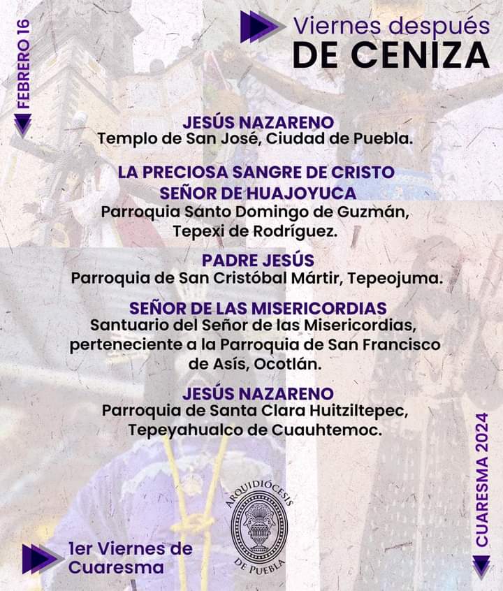 Participa de las devociones cada viernes de Cuaresma