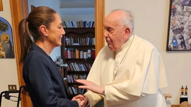 Sheinbaum en su encuentro con el Papa Francisco: «Me regaló grandes consejos de vida»