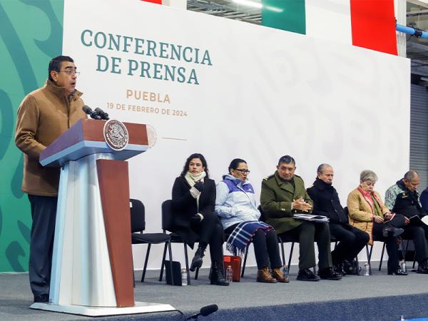 Aplicarán gobierno estatal, federal y BUAP 450 mdp en equipamiento de CU 2: Sergio Salomón