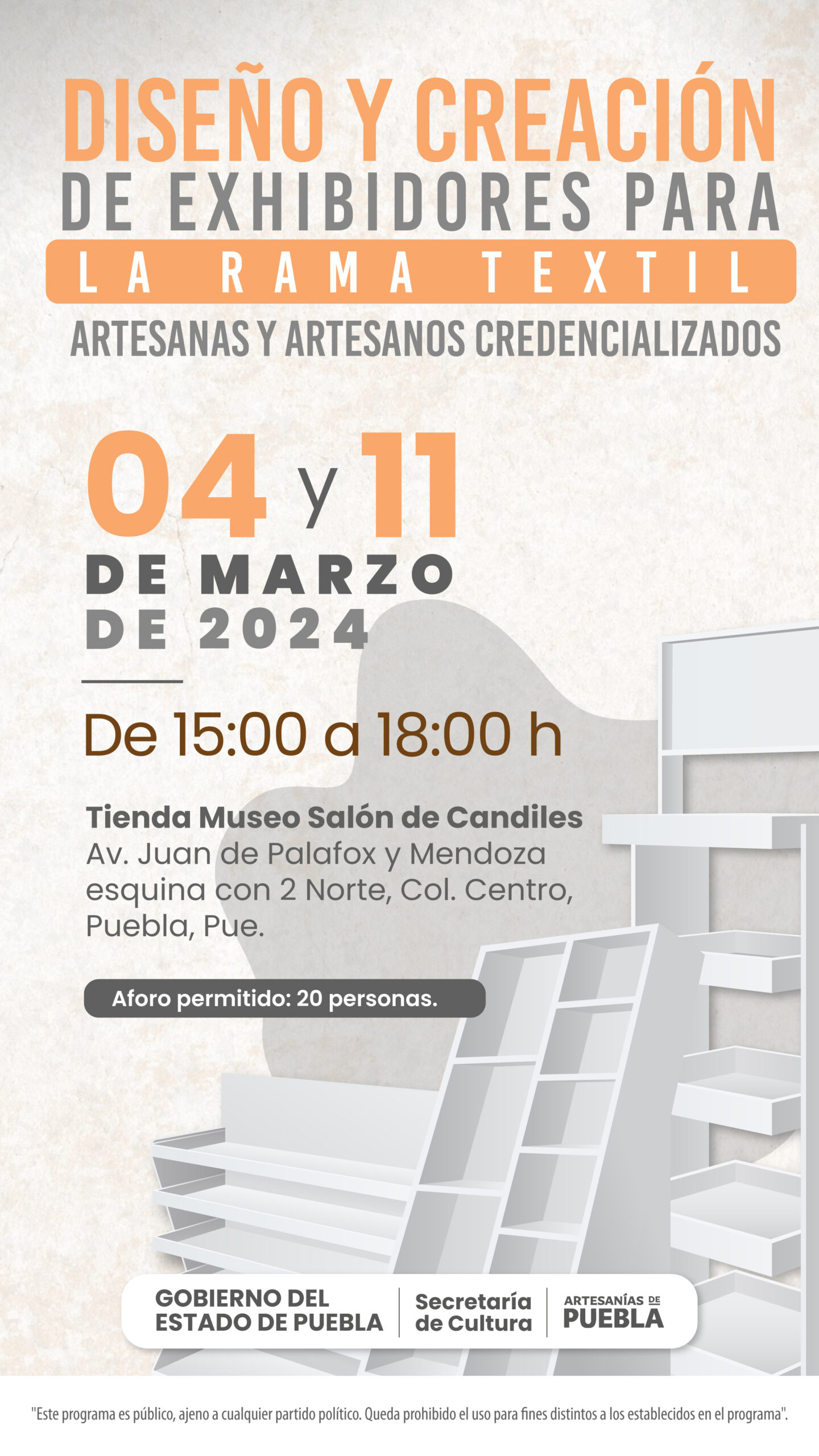 En marzo, gobierno estatal ofertará cinco talleres para artesanas y artesanos