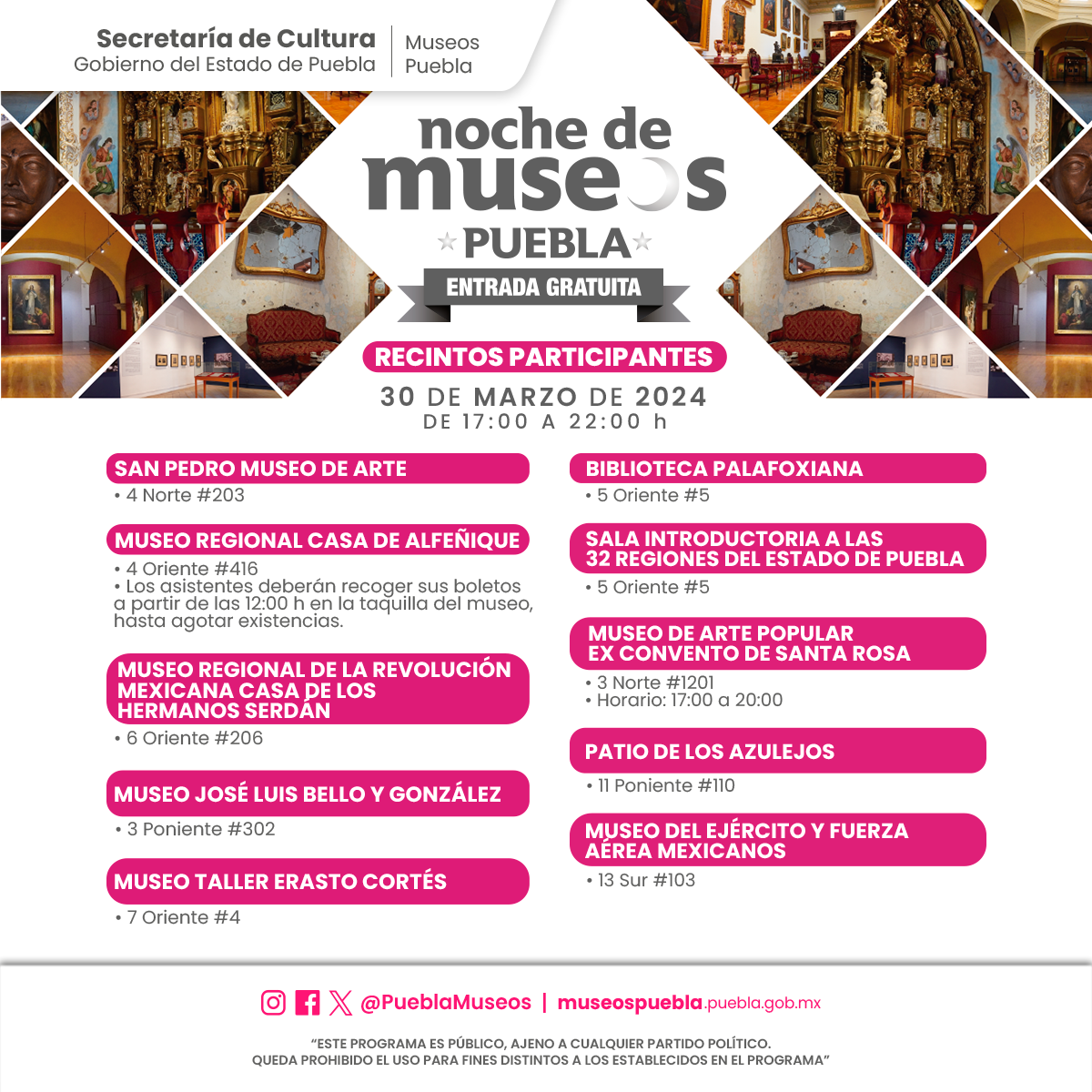 Programadas actividades especiales durante Semana Santa en museos estatales
