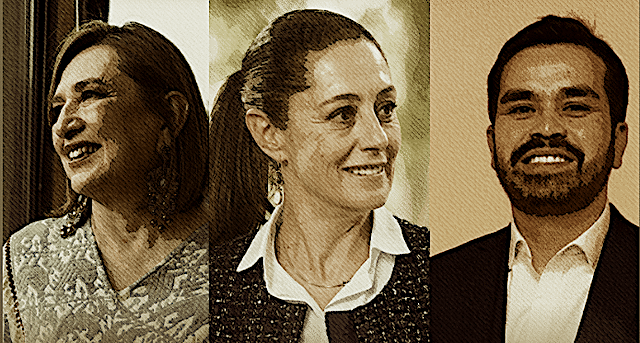 Claudia Sheinbaum, Xóchitl Gálvez y  Máynez, firmaron ante obispos «Compromiso por la paz”