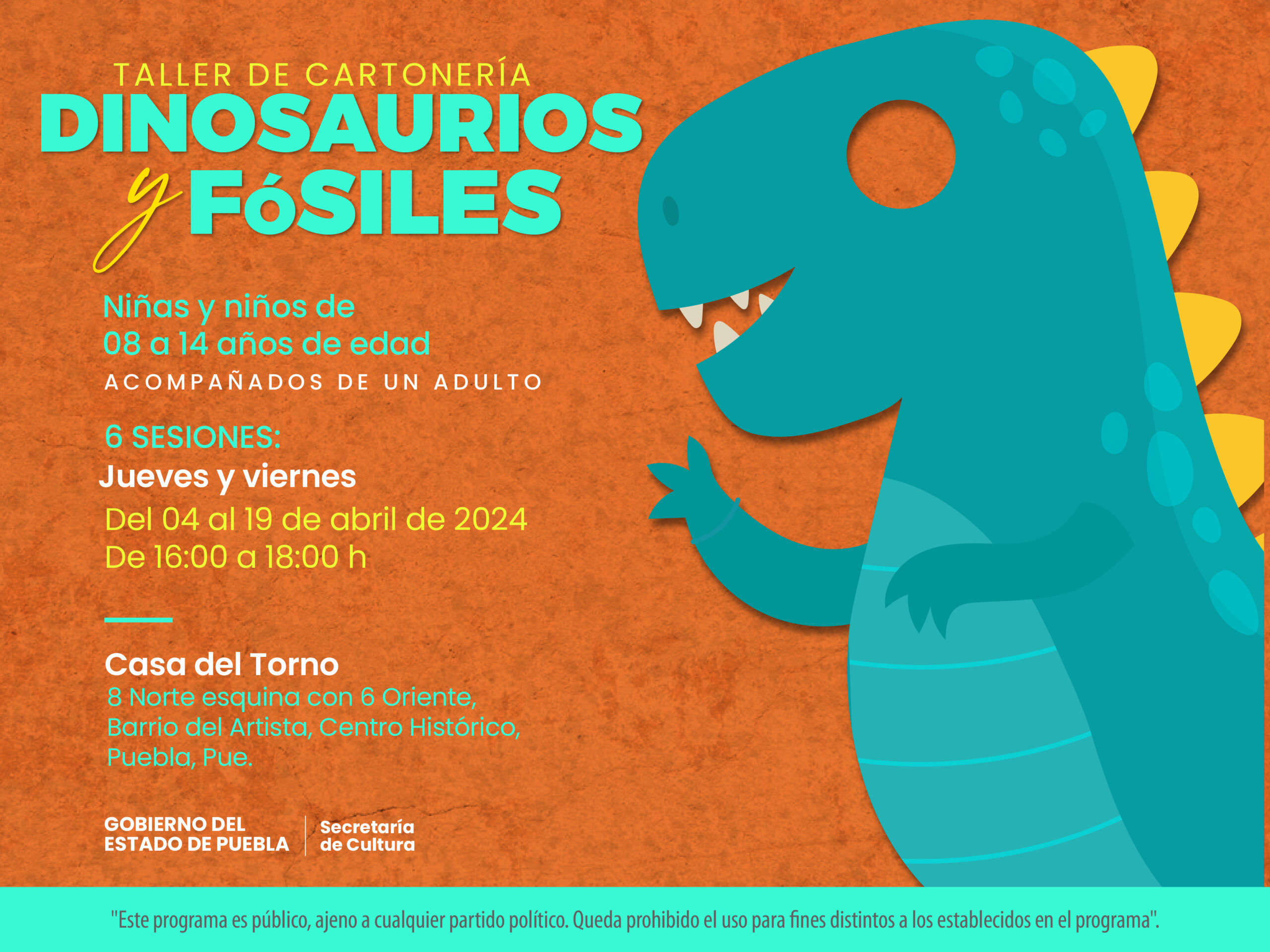 Habrá taller de cartonería para niñas y niños en Casa del Torno