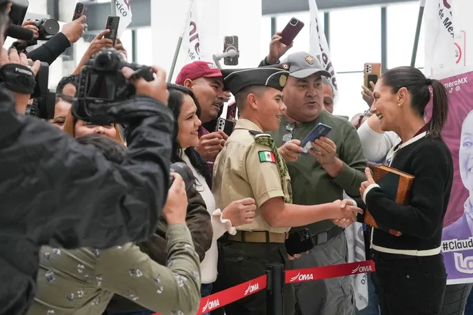 Reciben con alegría a Claudia Sheinbaum en Tamaulipas
