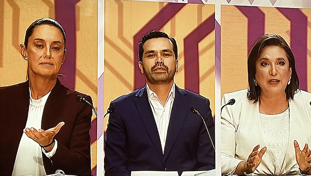  En el primer debate Claudia, se mostró segura y con clara visión de estado; Xóchitl, nerviosa; Máynez, trató de ser interesante
