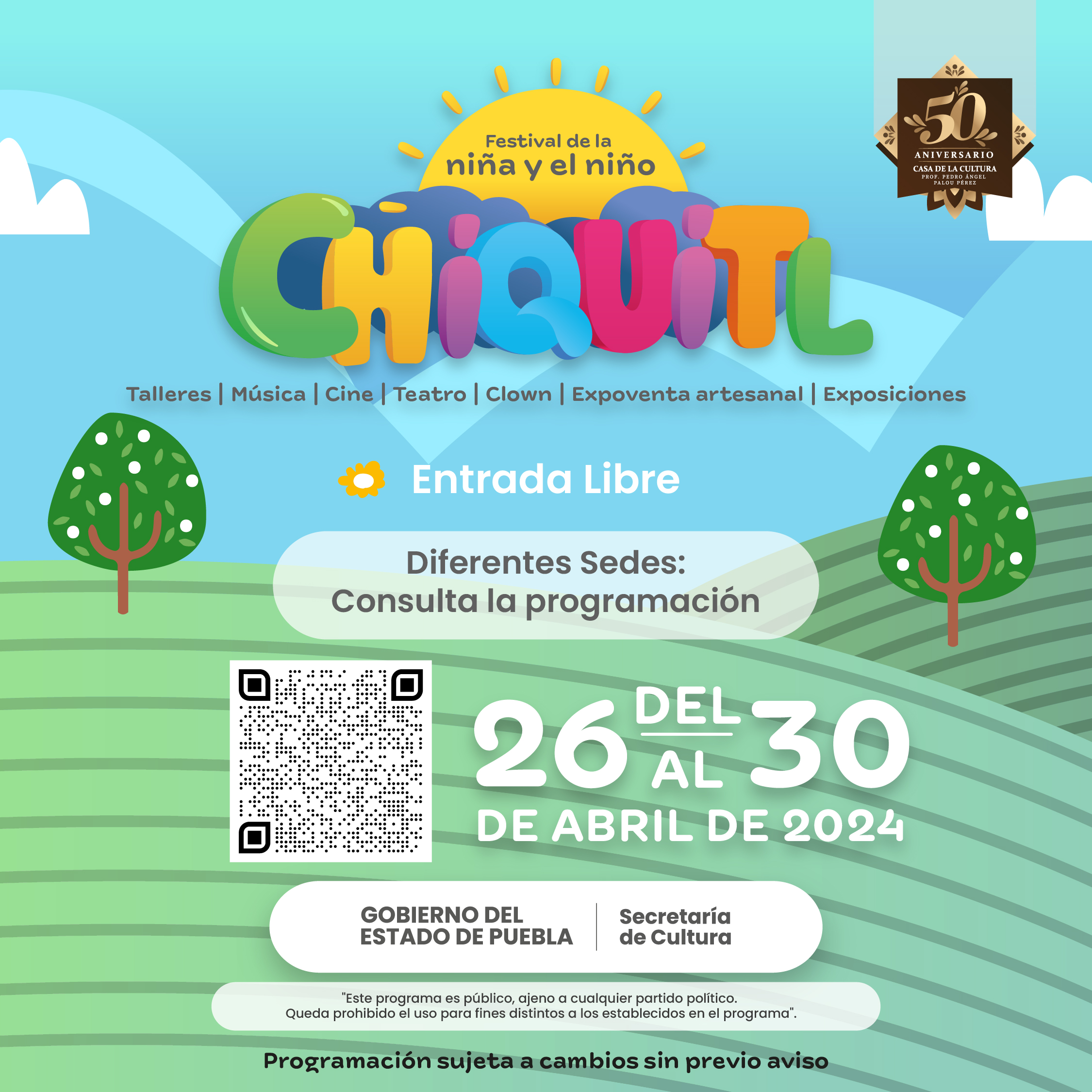Festival “Chiquitl 2024” tendrá más de 20 actividades infantiles