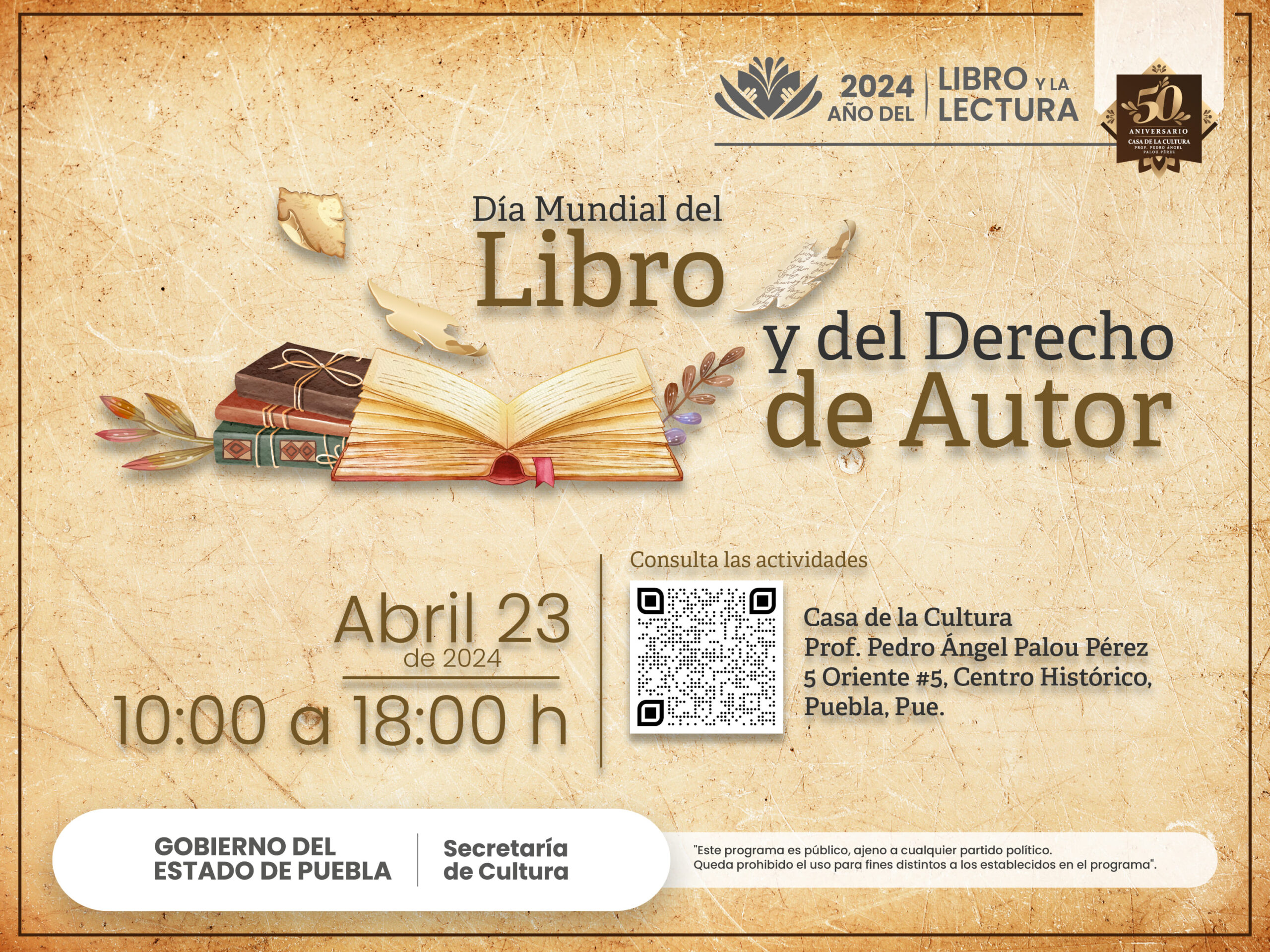 Diariosinsecretos.com  Acogerá Casa de la Cultura actividades para «Día Mundial del Libro»