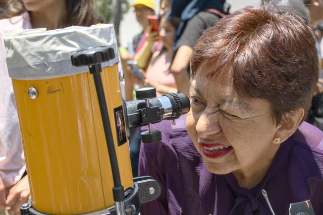 En la BUAP se instalaron telescopios para que los universitarios observaran el eclipse solar: un espectáculo sin igual