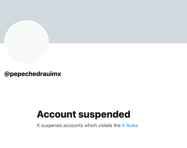 La cuenta de X de Pepe Chedraui, bloqueada por ataque cibernético “Zero-Day”