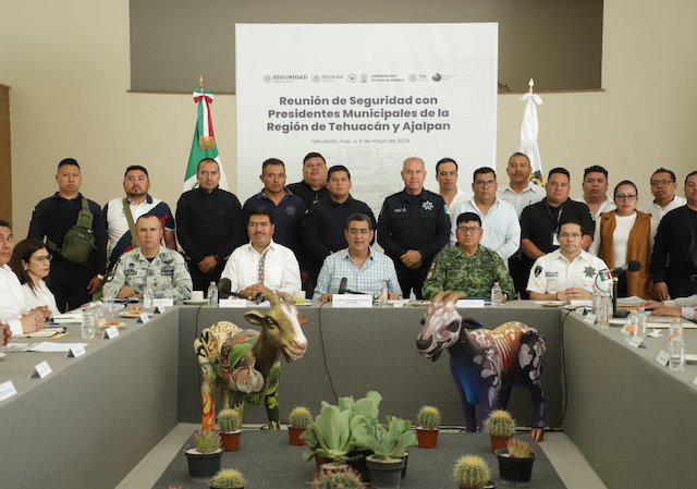 Sergio Salomón supervisa obras y encabeza reunión de seguridad en Tehuacán