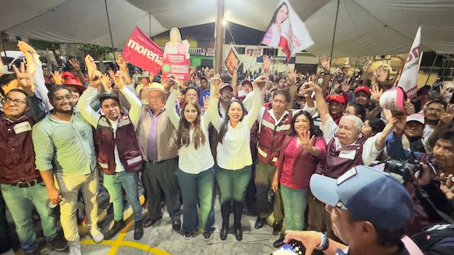 Tonatzin Fernández, se reunió con más de mil cholultecas
