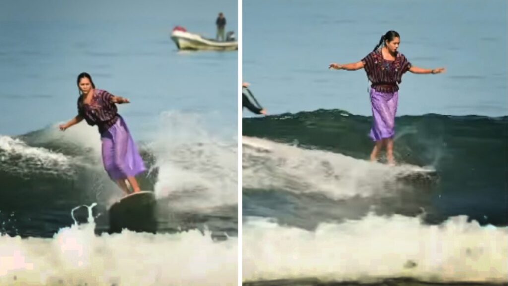 Los secretos de como se viralizó la surfiste del huipil