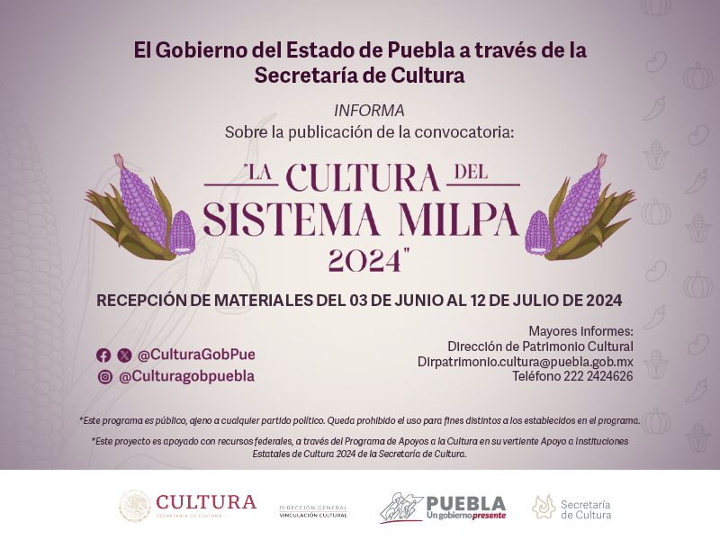 Convocatoria “La Cultura del Sistema Milpa”