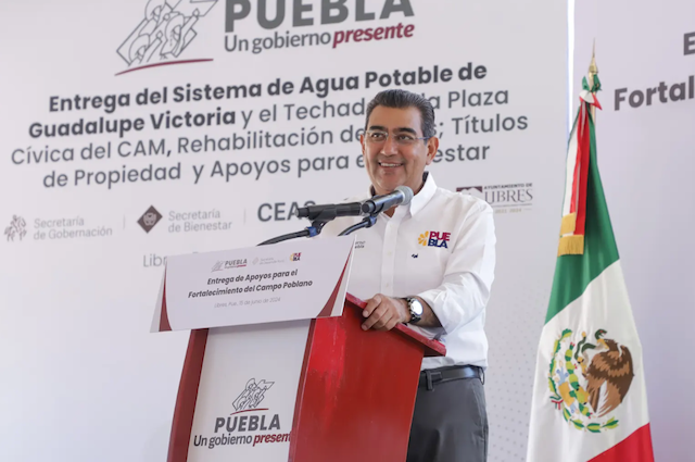 La inversión en Puebla para el campo y educación, es una realidad, dice Sergio Salomón