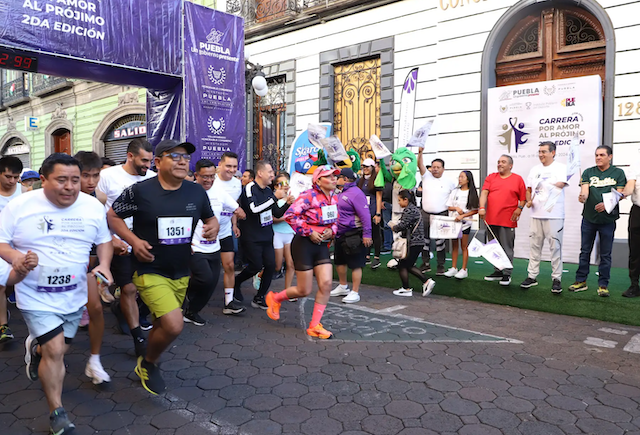 Sergio Salomón, encabezó la Carrera “por Amor al Prójimo”