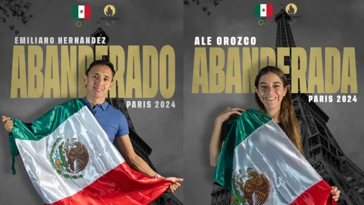 Alejandra Orozco y Emiliano Hernández, abanderados de México para París 2024