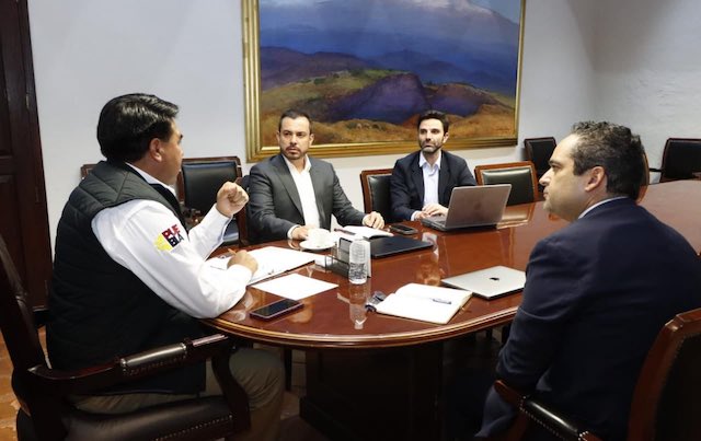 Javier Aquino, Moreno Valle, Rodrigo Abdala y José Luis García, iniciaron trabajos del proceso entrega-recepción