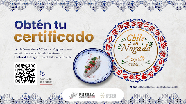 Emiten certificación “Chile en Nogada, Orgullo Poblano”