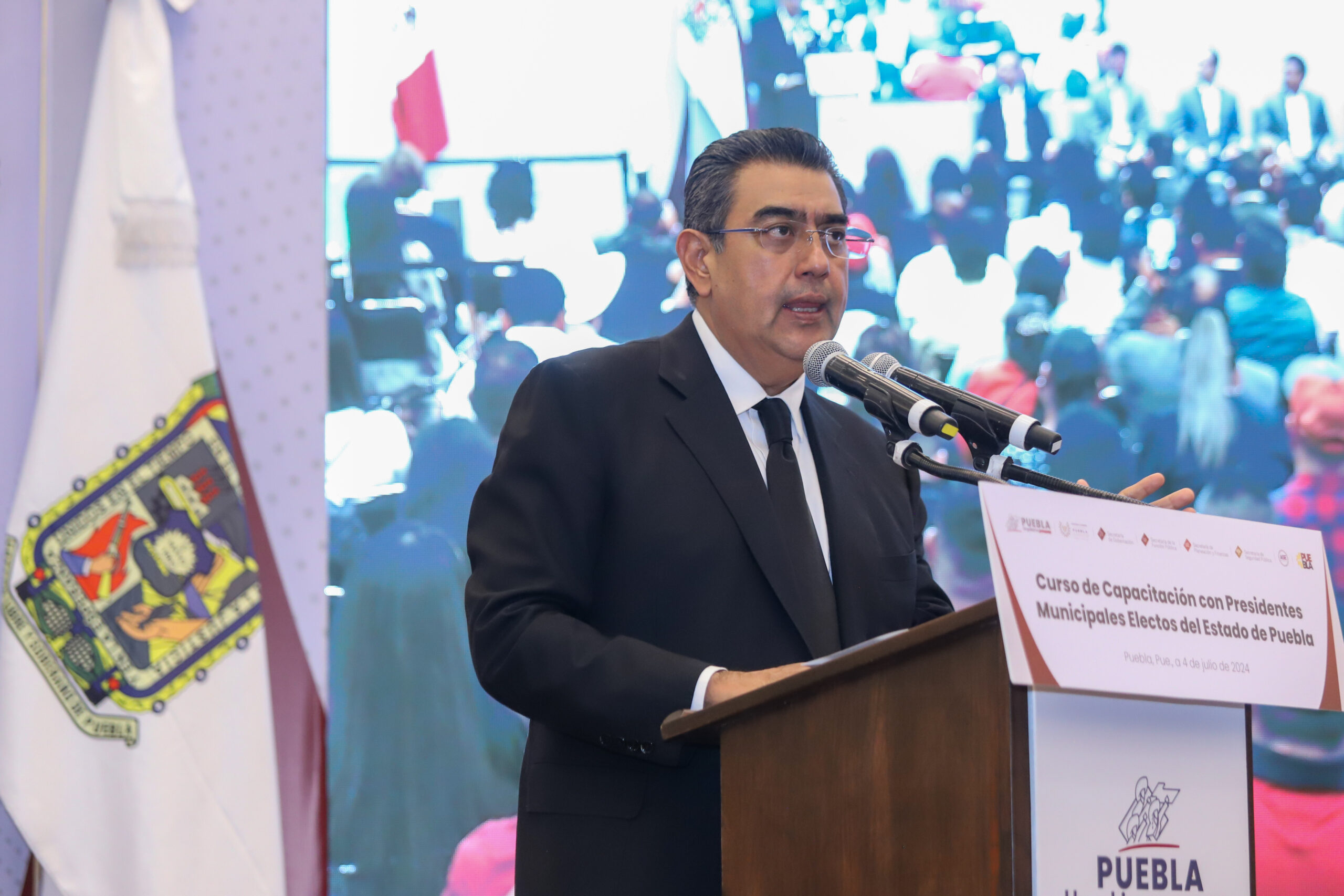 Sergio Salomón presidió el “Curso de capacitación con presidentes municipales electos en el estado de Puebla”