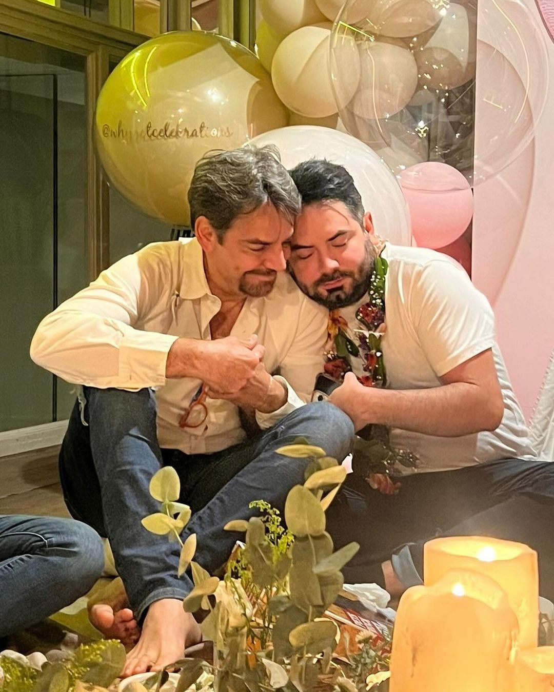 Se reencuentran Victoria Rufo y Eugenio Derbez por nacimiento de su nieta