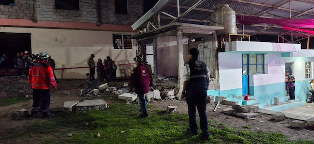 Bomba «china» explotó en la capilla de «La Conchita»