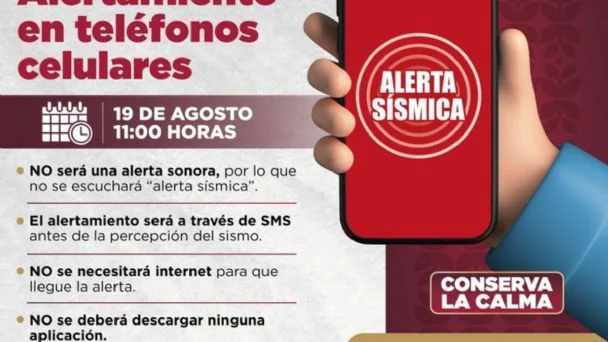 ¿Por qué no me llegó mensaje de prueba de Alerta Sísmica en Celulares?