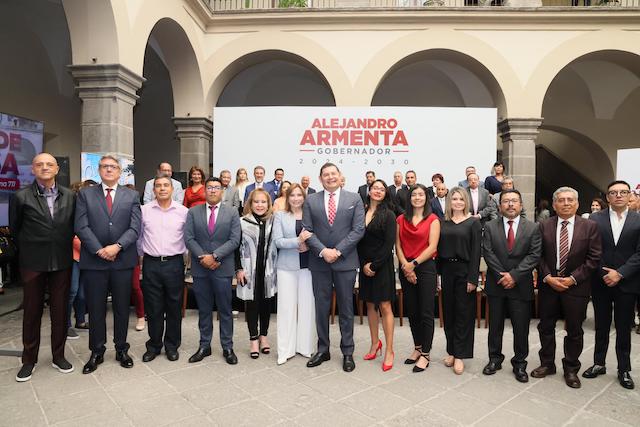 Armenta: “El gabinete trabajará con responsabilidad y amor por Puebla”.