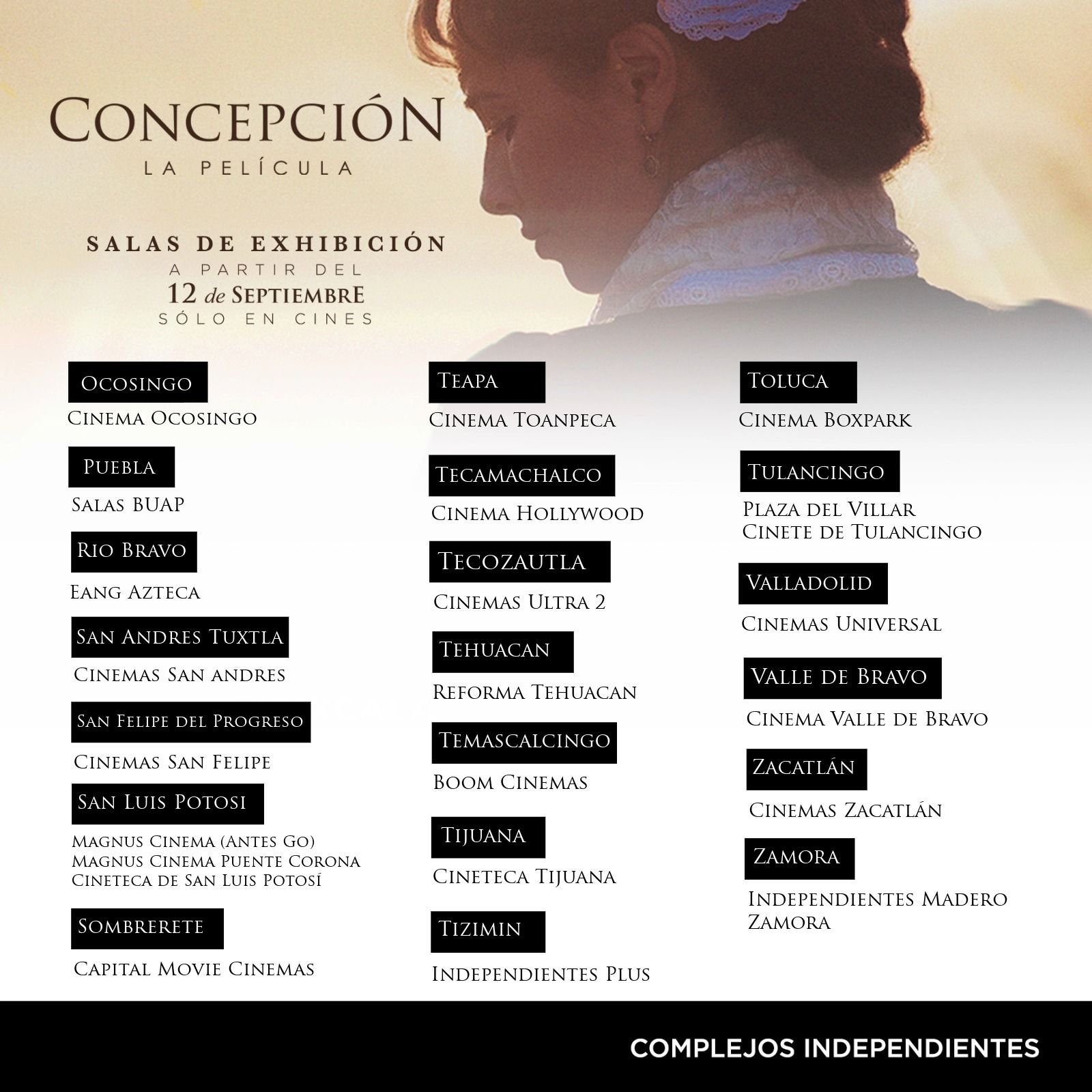 Estreno en cines mexicanos mañana 12 de septiembre : La película sobre la beata Concepción Cabrera de Armida