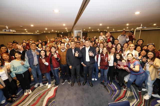 Morenistas poblanos presentes en la elección de Luisa Alcalde y “Andy” López, para dirigencia nacional
