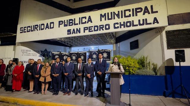 La alcaldesa Tonantzin Fernández, hizo el compromiso de que San Pedro Cholula sea más seguro