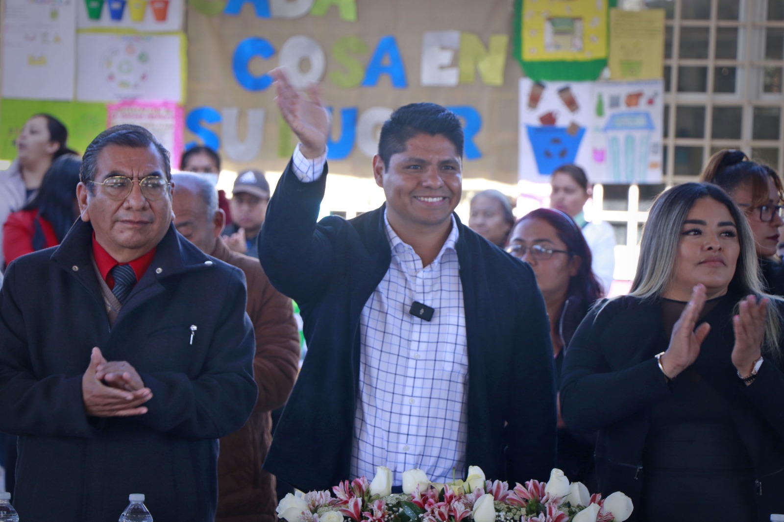 Omar Muñoz Inaugura dos aulas didácticas para beneficio de 650 Estudiantes de primaria