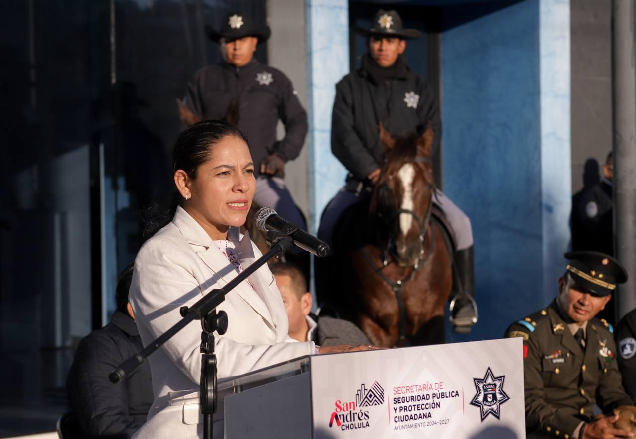 Refuerza Lupita Cuautle la seguridad en San Andrés Cholula con el operativo Guadalupe-Reyes