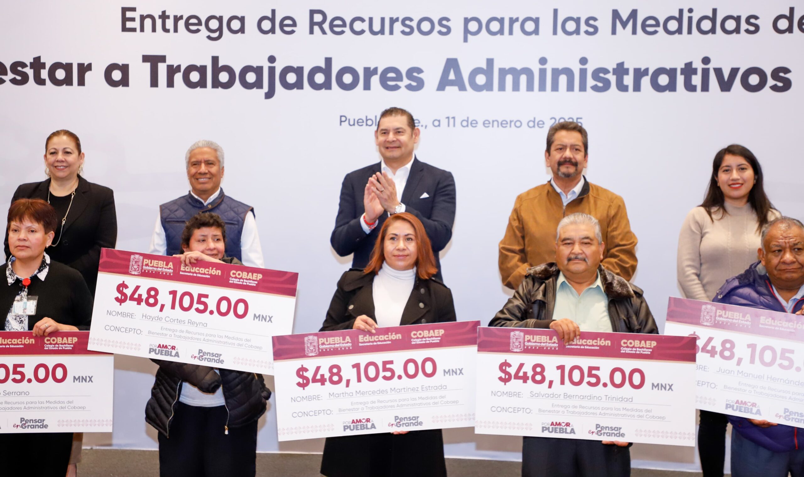 Alejandro Armenta refrenda gratitud y respeto para trabajadores de COBAEP