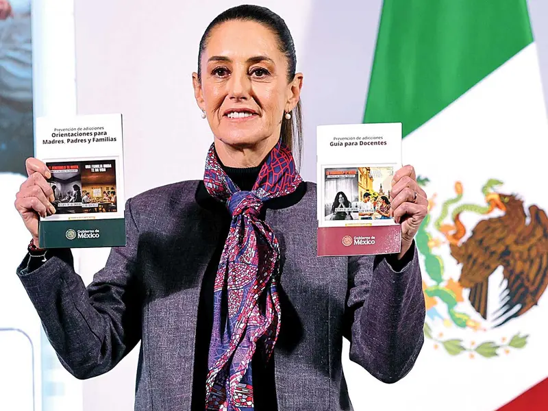 Sheinbaum lanzó la campaña «Aléjate de las drogas, el fentanilo te mata»