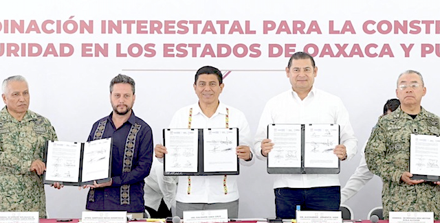 Armenta y Jara, blindan a Puebla y Oaxaca contra delincuencia