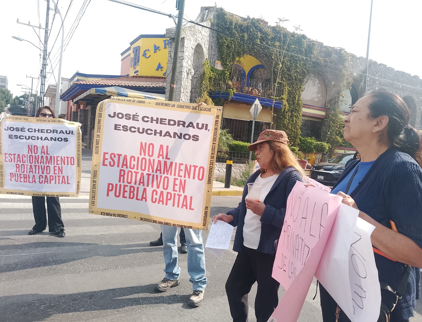 Segundo día de protestas contra el “estacionamiento rotativo” de Pepe Chedraui