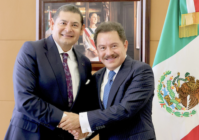 El encuentro del gobernador Alejandro Mier y el senador Ignacio Mier