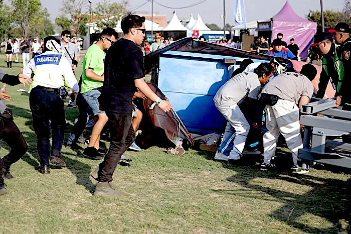 Tragedia en Festival AXE 2025; se cayó estructura; dos muertos