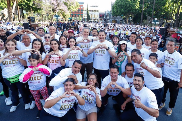 Puebla se unió al llamado de Sheinbaum: «No a la violencia ni adicciones».