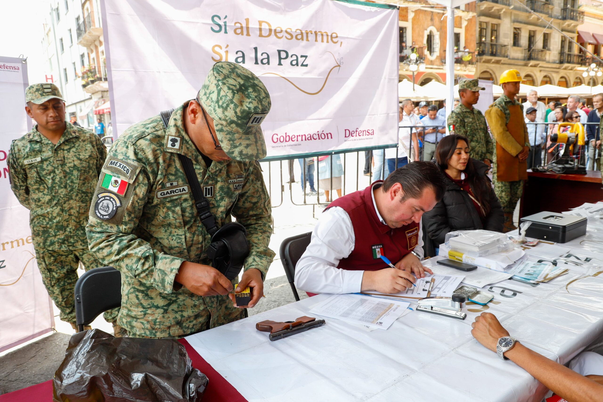 «Si al desarme, si a la paz»campaña antiviolencia